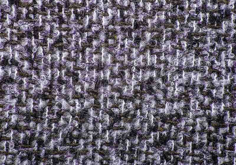 textura tecido tweed preto e branco