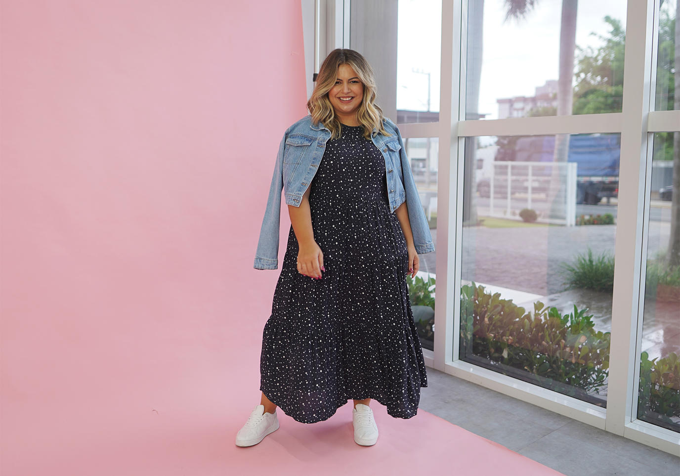 Look vestido e 2024 tenis plus size